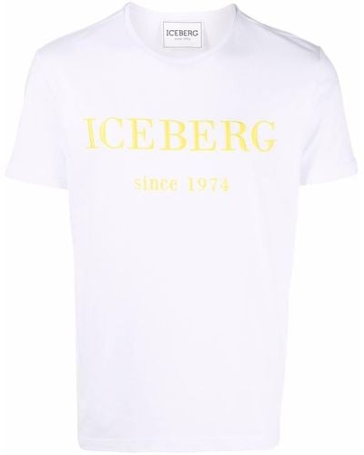 Iceberg T-Shirt mit Logo-Print - Weiß