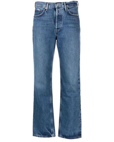 Agolde Lana Jeans mit geradem Bein - Blau