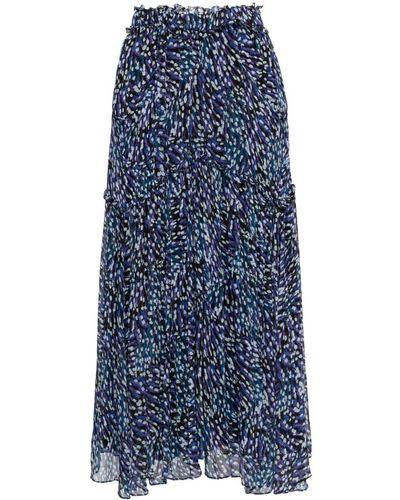 Isabel Marant Veronique Pleated Skirt - Blue
