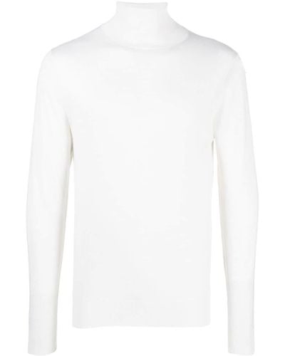 Fedeli Slouch-body Roll Neck Sweater - White