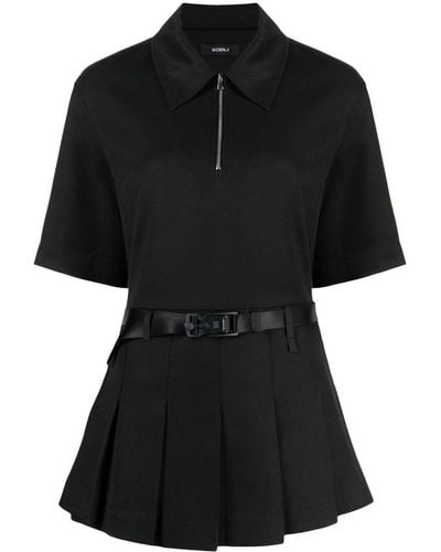 Goen.J Double-layer Shirt Dress - Black