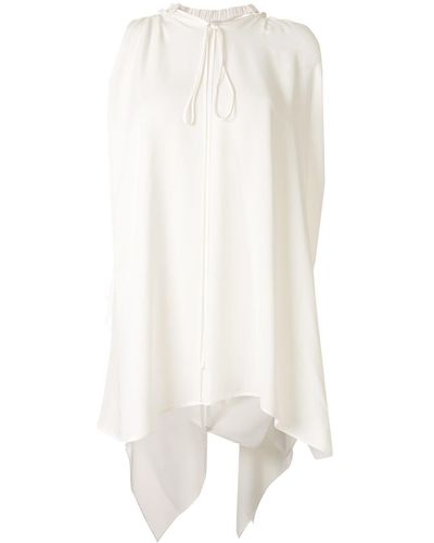 Dice Kayek Top estilo túnica largo sin mangas - Blanco
