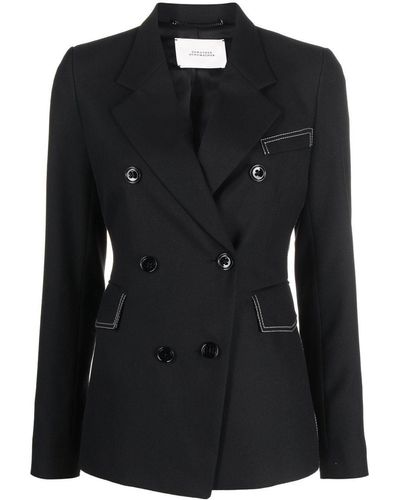 Dorothee Schumacher Notched-lapels Double-breasted Blazer - Black