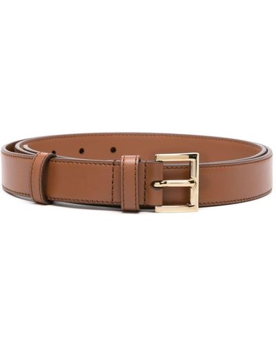 Prada Riem Met Logoplakkaat - Bruin