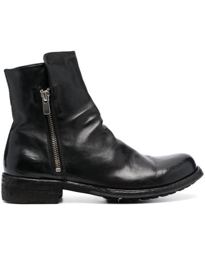 Officine Creative Legrand 226 Leather Ankle Boots - Black