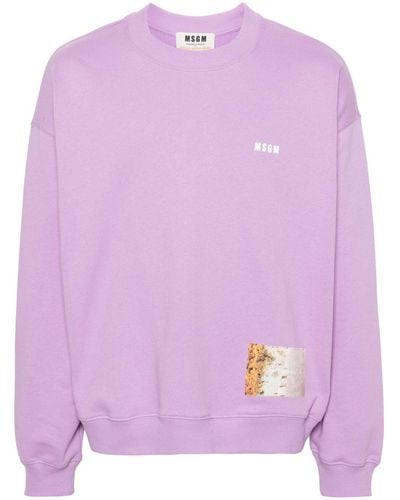 MSGM Sweater Met Print - Roze