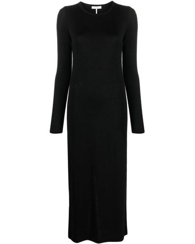 Rag & Bone Fijngebreide Midi-jurk - Zwart