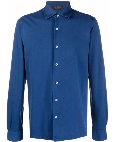Dell'Oglio Klassisches Hemd - Blau