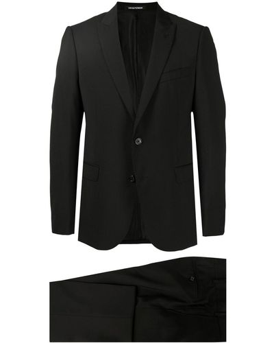 Emporio Armani ツーピース シングルスーツ - ブラック