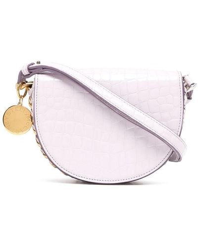 Stella McCartney Petit sac porté épaule Frayme à rabat - Violet