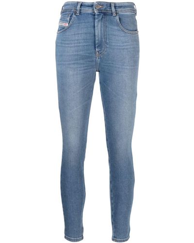 DIESEL High-rise Skinny Jeans - Blue