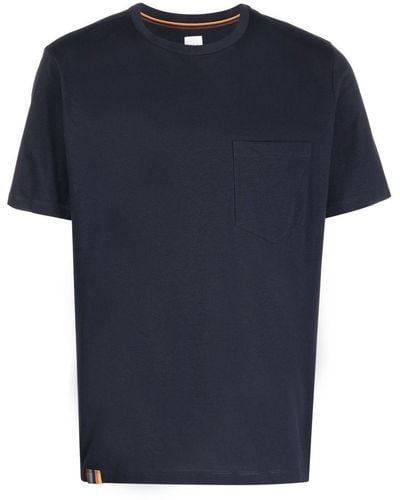 Paul Smith Camiseta con bolsillo en el pecho - Azul