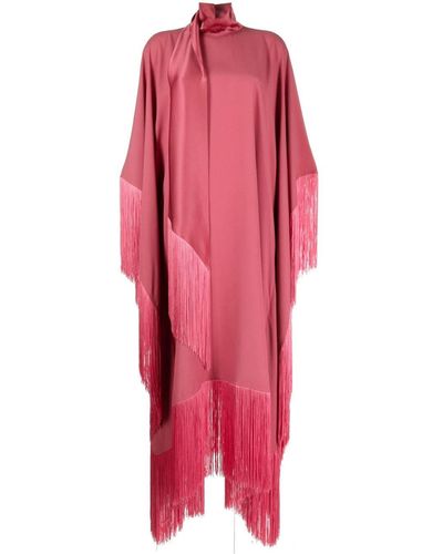 ‎Taller Marmo Robe-caftan Mrs Ross à franges - Rouge