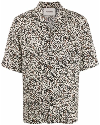 Nanushka Hemd mit Leoparden-Print - Mehrfarbig