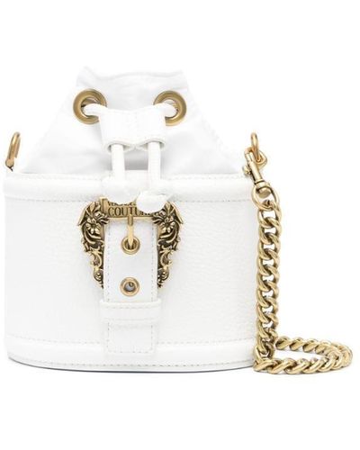 Versace Bucket-tas Met Gegraveerd Logo - Wit