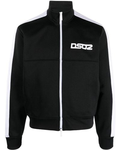 DSquared² Logo-print Two-tone Jacket - Black