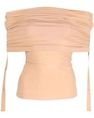 Dion Lee Top con spalle scoperte - Bianco