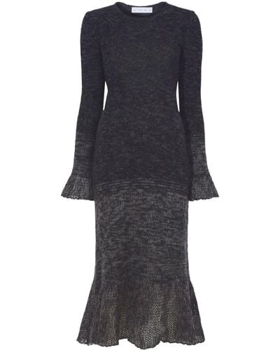 Proenza Schouler Multi Marl Knitted Dress - Blue