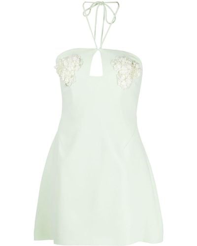 Rachel Gilbert Mini-jurk Met Halternek - Wit