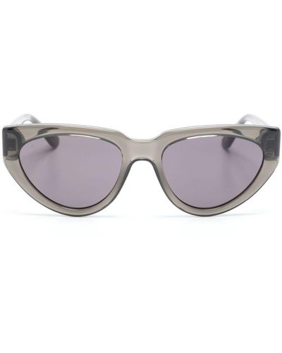 Karl Lagerfeld Logo-print Cat-eye Sunglasses - Gray