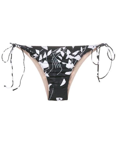 Clube Bossa Abstract-pattern Stretch Bikini-bottoms - Black