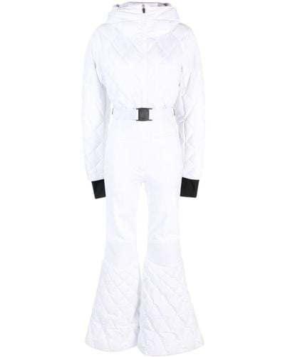 Ienki Ienki Stand-up Collar Padded-design Ski Jumpsuit - White