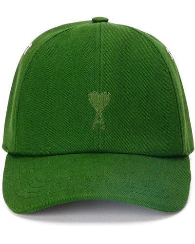 Ami Paris Honkbalpet Met Geborduurd Logo - Groen