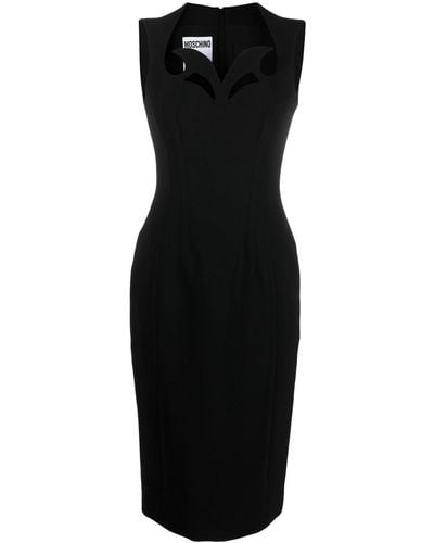 Moschino Cut-out Detail Sleeveless Dress - Black