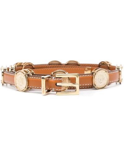 Ermanno Scervino Riem Met Munt Detail - Bruin