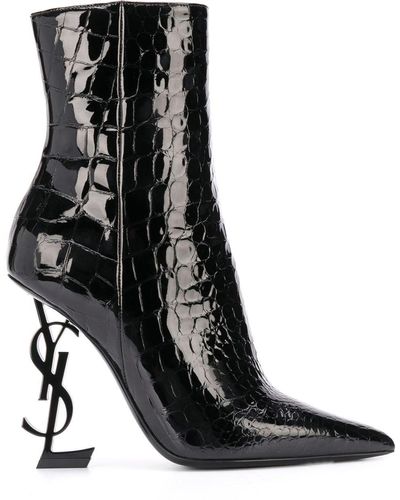 Saint Laurent Opyum 110mm Ankle Boots - Black