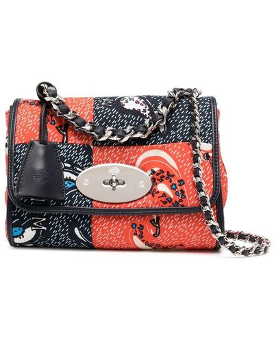 Mulberry Lily Paisley Print Tote Bag - Orange