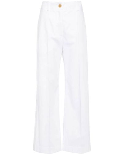 Patou Iconic Wide-Leg Trousers - White