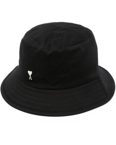 Ami Paris Ami-de-coeur Bucket Hat - Black