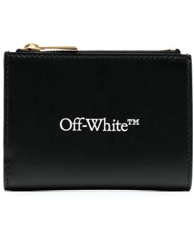 Off-White c/o Virgil Abloh Logo-print Leather Wallet - Black