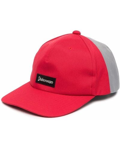 Undercover Logo Patch Snapback Cap - Red