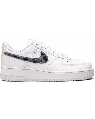 Nike Air Force 1 Low "blue Snakeskin" Sneakers - White