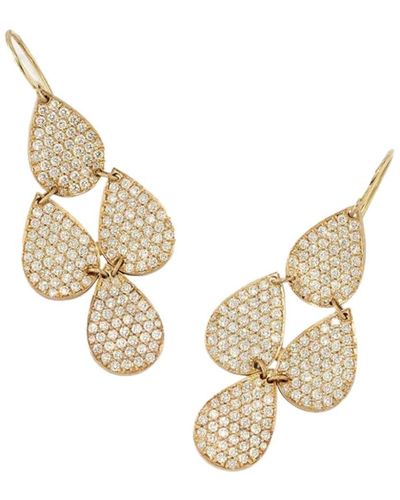 Irene Neuwirth 18kt yellow gold chandelier diamond drop earrings - Metálico