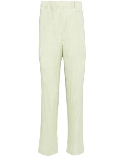 Homme Plissé Issey Miyake Tailored Pleats 1 Trousers - Natural