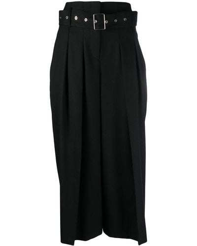 BOSS High-waist Belted Trousers - Black