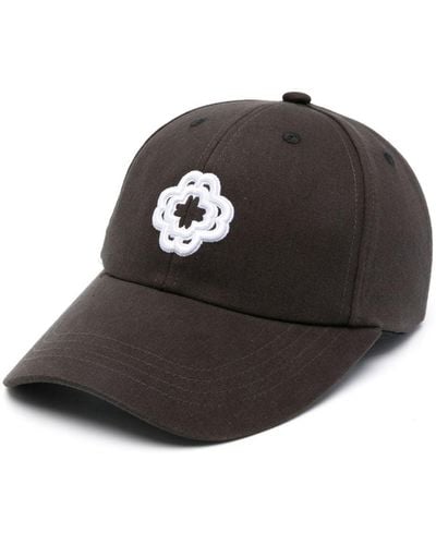 Maje Clover-motif Cotton Hat - Black
