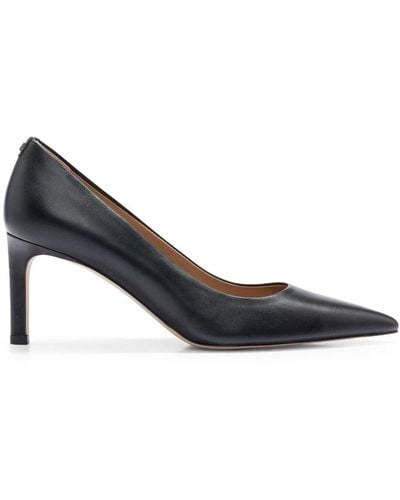 BOSS 70mm Pointed-toe Leather Pumps - Black