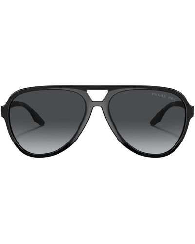 Prada Linea Rossa Double-bridge Sunglasses - Black