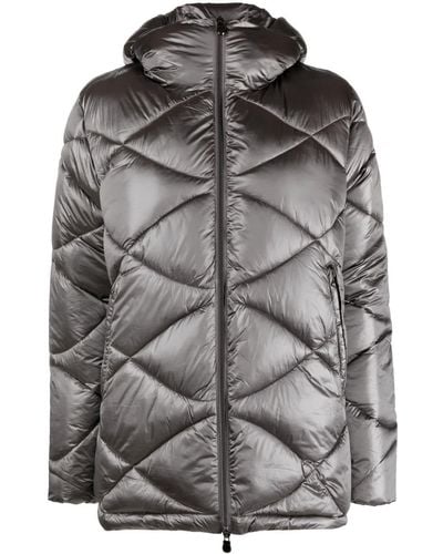 Save The Duck Kimia Hooded Quilted Jacket - Gray
