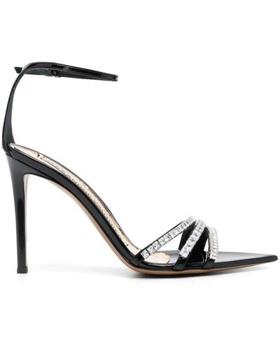 Alexandre Vauthier 110mm Crystal-embellished Sandals - Black