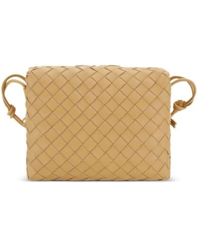 Bottega Veneta Intrecciato Knot-detailed Shoulder Bag - Natural