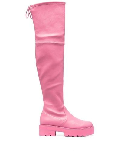 Stuart Weitzman Lowland Lift Boots - Pink