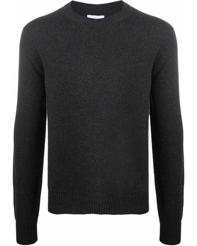 Barrie Embroidered Logo Cashmere Sweater - Black