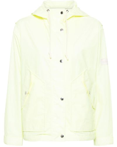 Yves Salomon Press-stud Hooded Jacket - Natural