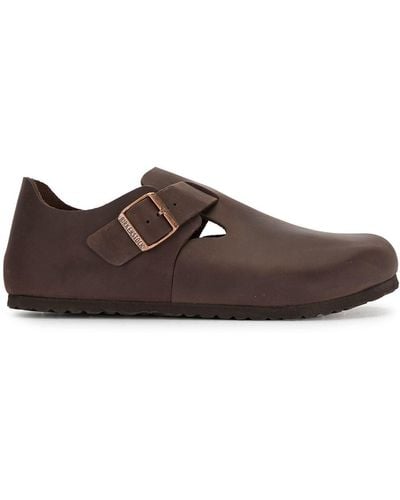 Birkenstock London Leather Shoes - Brown