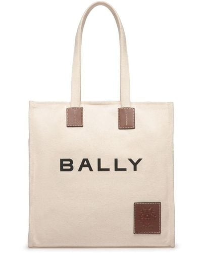 Bally Akelei Logo-print Tote Bag - Natural